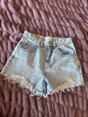 High rise mom Jean shorts